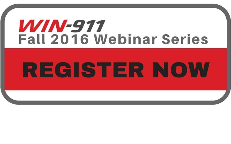Registration button link to WIN-911 Fall 2016 Webinar Series