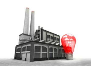 factory with alarm condition